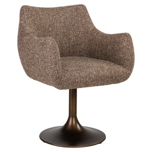SCAUN DINING ROTATIV ALDO, REALIZAT DIN METAL, LEMN DE FAG SI TEXTIL, CULOARE MARO, DESIGN DEOSEBIT, RICHMOND INTERIORS - Img 11