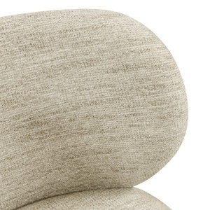 SCAUN DINING ROTATIV AMELY, DIN METAL SI TEXTIL, DE CULOARE CUPRU/CREM, RICHMOND INTERIORS - Img 5