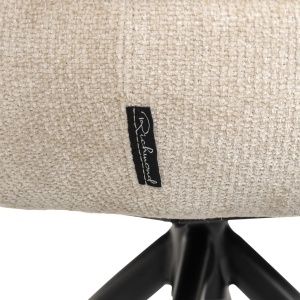 SCAUN DINING ROTATIV KAYLA, REALIZAT DIN METAL, LEMN DE FAG SI TEXTIL, CULOARE CREM, DESIGN DEOSEBIT, RICHMOND INTERIORS - Img 8