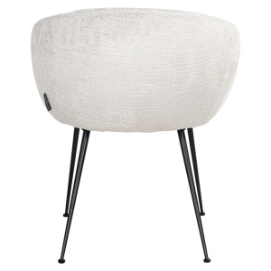 SCAUN DINING RUBY FUSION CREAM 02, S4722, CONFECTIONAT DIN 100% POLIESTER SPUMA SI METAL, RICHMOND INTERIORS - Img 2