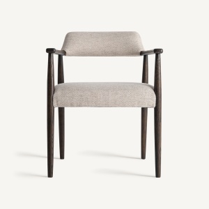 SCAUN DINING STAPLE, DIN LEMN DE FRASIN SI TEXTIL GRI, DESIGN CONTEMPORAN, VICAL HOME - Img 2