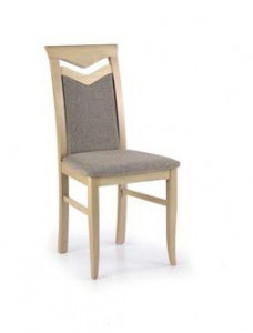 SCAUN DINING STIL CITRONE, GRI INARI 23/STEJAR SONOMA, TAPITERIE DIN STOFA SI PICIOARE DIN LEMN MASIV DE FAG, STIL CLASIC
