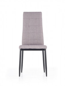 SCAUN DINING STIL K292, GRI/NEGRU, CU TAPITERIE DIN STOFA SI PICIOARE DIN METAL, STIL MODERN - Img 6