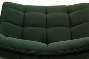 SCAUN DINING STIL K332, VERDE INCHIS/NEGRU, CU TAPITERIE DIN CATIFEA SI PICIOARE DIN METAL, STIL MODERN - Img 7