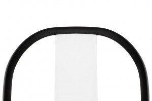 SCAUN DINING/TERASA VINCENT, ALB/NEGRU, DIN POLIPROPILENA, STIL MODERN - Img 5