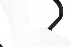 SCAUN DINING/TERASA VINCENT, ALB/NEGRU, DIN POLIPROPILENA, STIL MODERN - Img 8