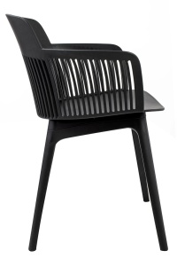 SCAUN DINING TORRE NEGRU CONFECTIONAT DIN POLIPROPILENA, STIL MODERN - Img 2