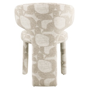 SCAUN DINING, VIOLA, REALIZAT DIN METAL, PLACAJ SI TEXTIL, CULOARE CREM, DESIGN DEOSEBIT, RICHMOND INTERIORS - Img 2