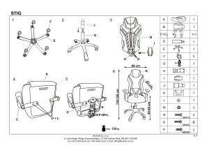 SCAUN DIRECTORIAL/GAMING STING NEGRU/GALBEN STIL MODERN HALMAR - Img 2