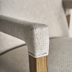 SCAUN ELEGANT BAENA, DIN LEMN DE MESTEACAN SI TEXTIL IN, STIL COLONIAL, VICAL HOME - Img 5