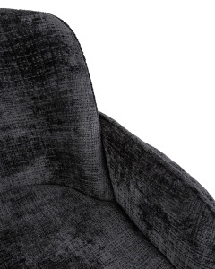 SCAUN ELEGANT BORA NEGRU, CONFECTIONAT METAL SI TEXTIL, STIL MODERN CONTEMPORAN - Img 4