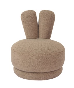 SCAUN PENTRU COPII BUNNY TAUPE TEDDY S4619, CONFECTIONAT DIN 100% POLIESTER, LEMN SI SPUMA, RICHMOND INTERIOR - Img 3