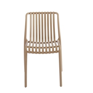 SCAUN PENTRU EXTERIOR/INTERIOR STRIPS, BEJ, DIN POLIPROPILENA, STIL MODERN MINIMALIST - Img 3