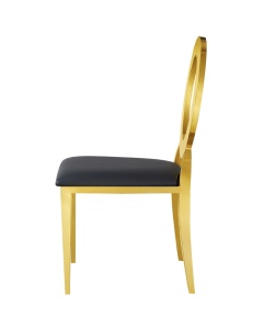 SCAUN PENTRU PROIECTE B2B, GLAMOUR TAP, AURIU/NEGRU, DIN METAL SI PIELE ECO, PENTRU UZ COMERCIAL, ARTIM GROUP SELECTION - Img 2