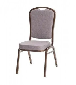 SCAUN PENTRU SALA EVENIMENTE/CONFERINTA EXCLUSIVE 25X25 GRI/CUPRU - Img 1