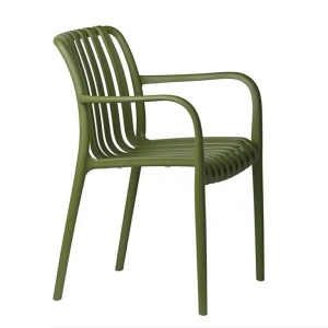SCAUN PENTRU TERASA/GRADINA, AURA, DIN MATERIAL POLIPROPILENA, VERDE, STIVUIBIL - Img 4