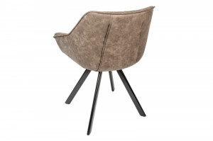 SCAUN, THE DUTCH COMFORT, TAUPE, CATIFEA, STIL RETRO VINTAGE - Img 3