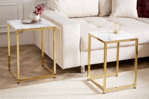 SET 2 MASUTE DE CAFEA, ELEGANCE 40M, DIN STICLA CU EFECT DE MARMURA, COD 42177 - Img 2