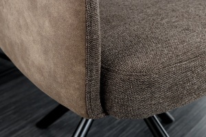SET 2 SCAUNE, BIG GEORGE, ROTATIVE, MATERIAL TEXTIL, MICROFIBRA, CADRUL METAL, ARTIM GROUP SELECTION - Img 2