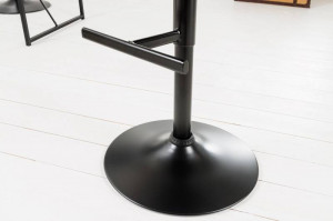 SET 2 SCAUNE DE BAR, COMFORT MARO, MICROFIBRA SI METAL, DESIGN INDUSTRIAL - Img 5