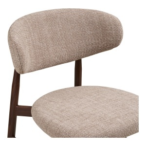 SET 2 SCAUNE DE BAR LEVANTO, DIN METAL SI TEXTIL, CULOARE NISIPIU, HOUSE NORDIC - Img 6