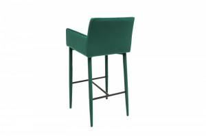 SET 2 SCAUNE DE BAR MILANO VERDE SMARALD 39418 STIL MODERN - Img 4