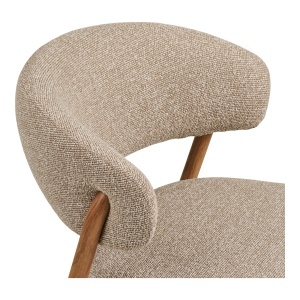 SET 2 SCAUNE DINING CAVI, REALIZAT DIN METAL, FURNIR SI TEXTIL, CULOARE NATUR/NISIPIU, HOUSE NORDIC - Img 7