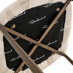 SET 2 SCAUNE DINING LANA, REALIZAT DIN METAL, LEMN DE FAG SI TEXTIL, CULOARE BEJ, DESIGN DEOSEBIT, RICHMOND INTERIORS - Img 12