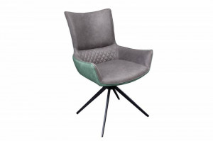 SET 2 SCAUNE ROTATIVE, ALPINE, VERDE/GRI/NEGRU, MODEL DEOSEBIT, ARTIM GROUP SELECTION - Img 2