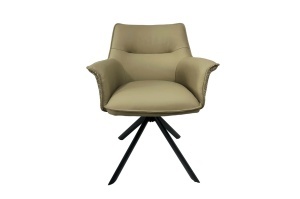 SET 2 SCAUNE ROTATIVE, LE GRAND, TAUPE, PIELE ECO SI MATERIAL TEXTIL, ARTIM GROUP SELECTION - Img 4