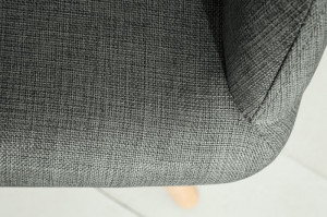 SET 2 SCAUNE, TEXTIL GRI INCHIS, SCANDINAVIA, COD 36823, DESIGN SCANDINAV - Img 6