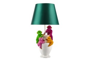 SET 2 VEIOZE, MONKEY 55CM, REALIZAT DIN POLIRASINA SI BUMBAC, CULOARE VERDE/ALB, ARTIM GROUP SELECTION - Img 2