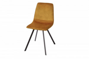 SET 4 SCAUNE, AMSTERDAM, CATIFEA, GALBEN MUSTAR, DESIGN RETRO VINTAGE, ARTIM GROUP SELECTION - Img 2