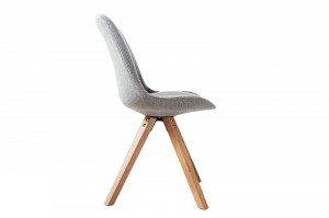 SET 4 SCAUNE GRI/NATURAL SCANDINAVIA 36480 - DESIGN SCANDINAV - Img 2