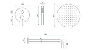SET DE DUS INCASTRAT REA LUNGO + BOX, AURIU ROSE, DIN ALAMA, CALITATE SUPERIOARA - Img 7