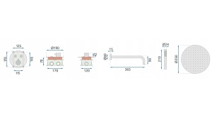 SET DE DUS INCASTRAT REA LUNGO + BOX CU TERMOSTAT, AURIU PERIAT, DIN ALAMA, CALITATE SUPERIOARA - Img 7