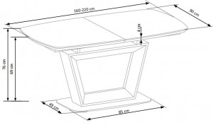 SET DINING MASA BLACKY CU 4 SCAUNE K265 DESIGN INDUSTRIAL - Img 3