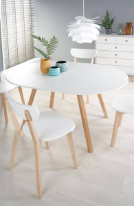 SET DINING - MASA RUBEN CU 4 SCAUNE BUGGI, STIL SCANDINAV, HALMAR - Img 6