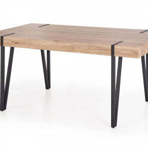 SET DINING MASA YOHANN CU 4 SCAUNE K300 NEGRE/GRI - DESIGN INDUSTRIAL - Img 6