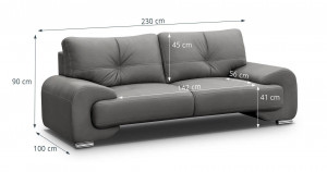SET LIVING DEOSEBIT, OMEGA LUX, DIN TEXTIL FOARTE FIN DE DIVERSE CULOARI, CONFORT SPORIT - Img 4