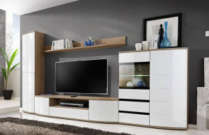 SET LIVING MODULAR ONTARIO II, SRW 02, CU ILUMINARE LED, STIL MODERN, ASM