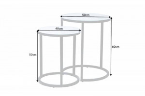 SET MASUTE DE CAFEA, ELEGANCE 50/40CM, DIN STICLA CU EFECT DE MARMURA, COD 42178 - Img 5