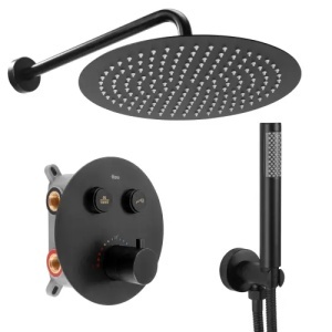 SET PENTRU DUS INCASTRAT REA LUNGO NEGRU MAT + BOX, CALITATE SUPERIOARA