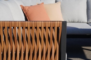 SET TERASA DE LUAT MASA/LOUNGE, 4 PIESE, COLTAR, MASA SI PUF, ARTIM GROUP COLLECTION - Img 2