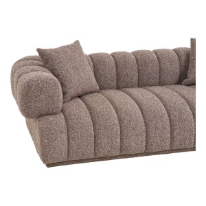 SOFA AURORA CU DOUA PERINI 226CM, DIN LEMN SI TEXTIL, CULOARE MARO, HOUSE NORDIC - Img 5