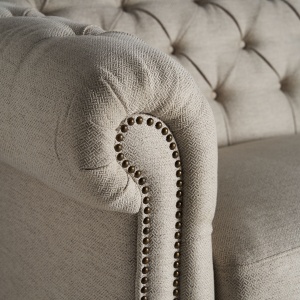 SOFA ELEGANTA BLAMONT 215CM, DIN LEMN DE BRAD SI TEXTIL- IN, DESIGN COLONIAL, VICAL HOME - Img 5