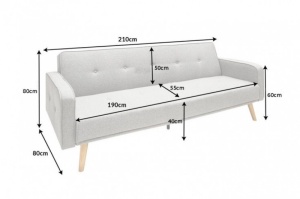 SOFA EXTENSIBILA, ANTRACIT, MATERIAL STOFA, STIL SCANDINAV, ARTIM GROUP SELECTION - Img 7