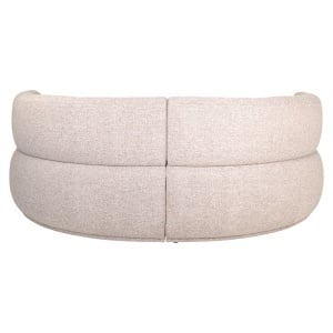 SOFA LIVING ROTUNDA SORROBON DIN METAL, LEMN SI TEXTIL, DE CULOARE MARO, DESIGN MODERN - Img 7