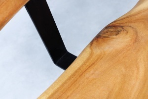 STOC 2 BUC!!! BANCA, MAMMUT 160CM, LEMN MASIV DE SALCAM SI CADRUL DIN METAL, COD 46154 - Img 6