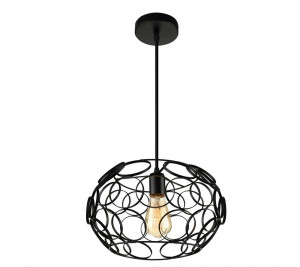 STOC!!!PENDUL 181689, LOFT STYLE, 26x17/107 cm, NEGRU, DIN OTEL SI METAL DE INALTA CALITATE, STIL MODERN, TU